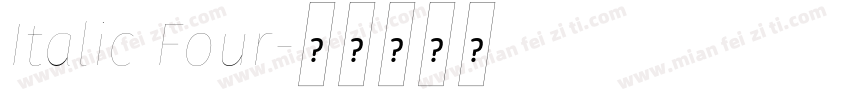 Italic Four字体转换